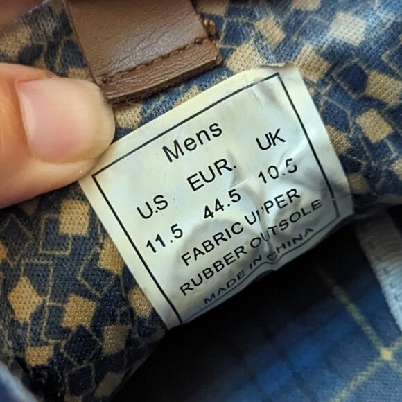 Bristol Chukka Denim & Canvas Midtop Sneakers Two Tone 11.5 - Picture 5 of 9